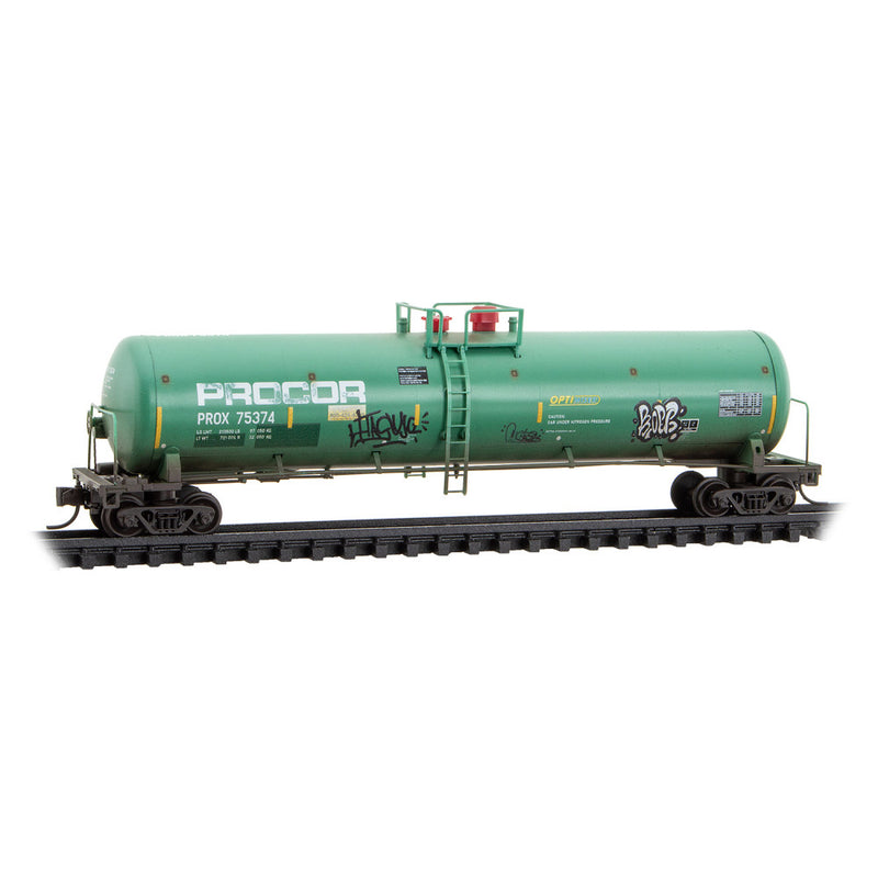 Micro-Trains N 110 44 650 50' General Service Weathered Tankcar, Procor