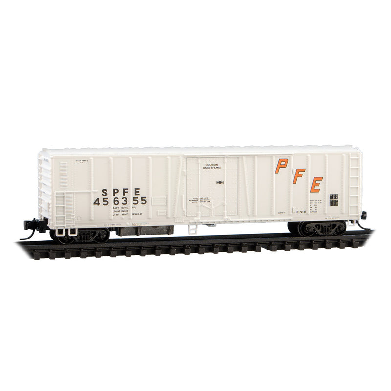 Micro-Trains N 081 00 070 PC&F Class R-70-13 Steel Mechanical Reefer No Roofwalk, Pacific Fruit Express