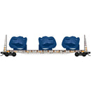 Micro-Trains N 05444472 61' Bulkhead Flatcar, PEYX Wind Turbine Weathered Consist