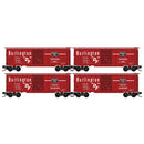 Micro-Trains N 98300240 40' Standard Boxcar Runner Pack, Chicago Burlington & Quincy