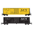 Micro-Trains N 98302287 50' Standard Boxcar, Akron Canton & Youngstown (2-Pack)
