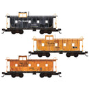 PREORDER Micro-Trains N 98302288 Weathered 36' Caboose, Denver & Rio Grande Western (3-Pack)