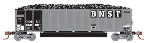 Athearn N 25068 Bethgon Coalporters with Loads, Burlington Northern Santa Fe