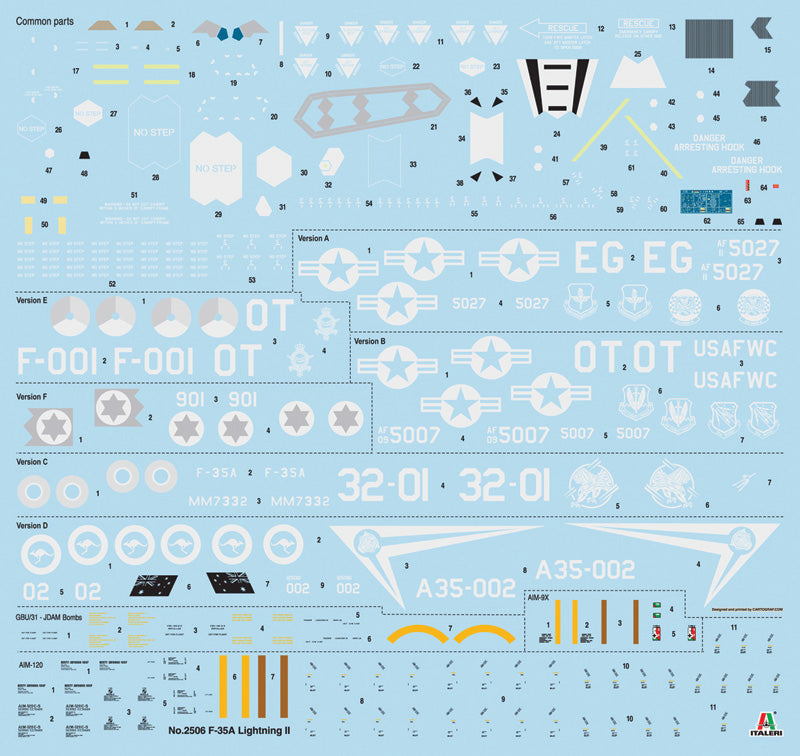 Italeri 2506 - SCALE 1 : 32 F-35 A LIGHTNING II