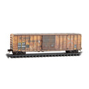 Micro-Trains N 02544439 Weathered 50' Rib Side Boxcar, CSX Ex-Railbox