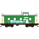 Micro-Trains N 10044063 36' Riveted Steel Caboose, Burlington Northern Christmas Graffiti