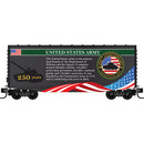 Micro-Trains N 10100841 40' Hy-Cube Boxcar, US Army Anniversary Car
