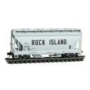 Micro-Trains N 09200630 2-Bay Covered Hopper, Rock Island