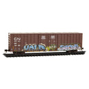 Micro-Trains N 12344160 Weathered 60' Rib Side High-Cube Boxcar, Canadian National