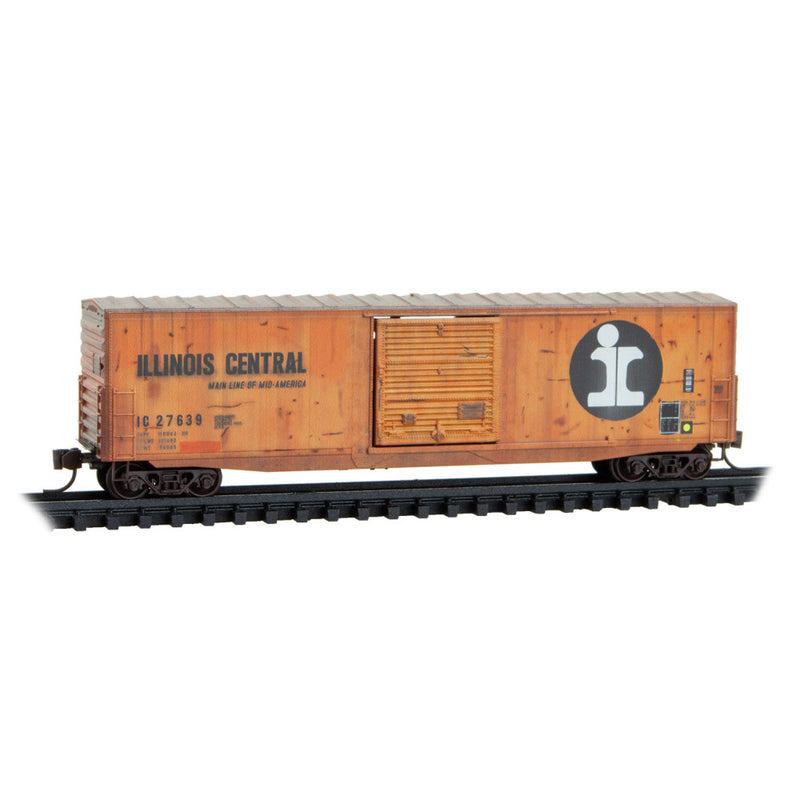 Micro-Trains N 18044530 Weathered 50' Standard Boxcar, Illinois Central