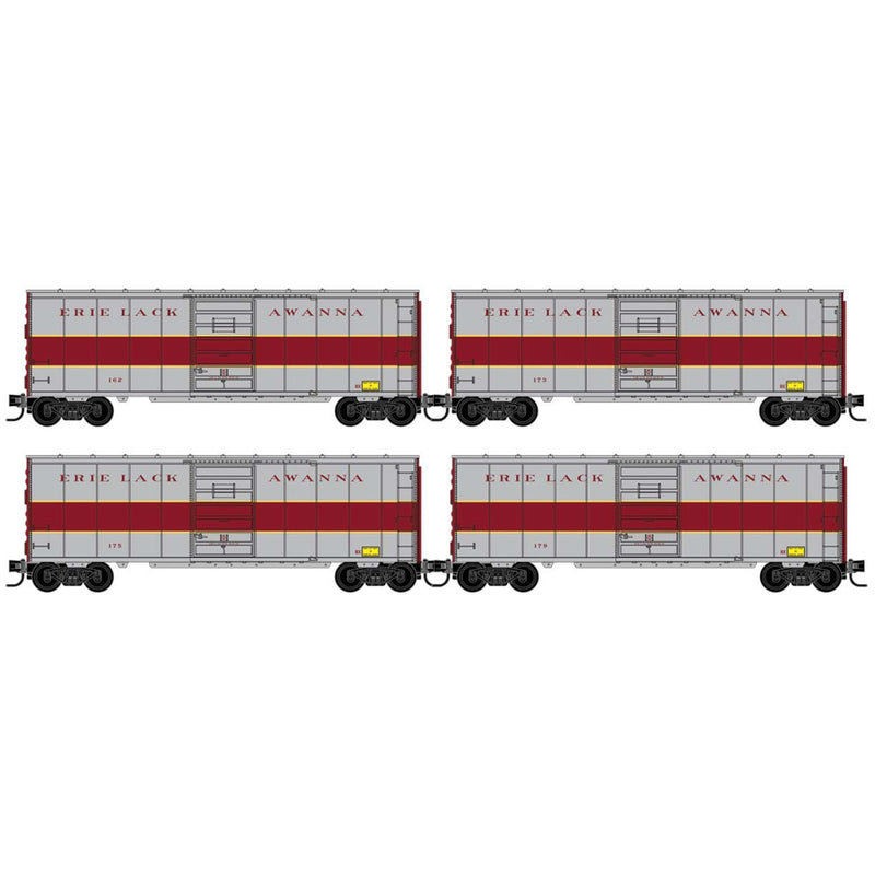 PREORDER Micro-Trains N 98300243 40' Standard Boxcar Runner Pack, Erie Lackawanna