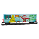 Micro-Trains N 10200855 60' Excess Height Double Plug Door Boxcar, Micro-Mouse Christmas Car 2025 (Un-Lit)