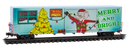 Micro-Trains N 10200854 60' Excess Height Double Plug Door Boxcar, Micro-Mouse Christmas Car 2025 (Light Up)