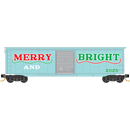 PREORDER Micro-Trains Z 50500490 50' Standard Boxcar, Micro-Mouse Christmas Car 2025