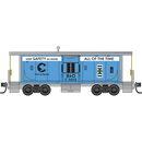 PREORDER Micro-Trains N 98302295 31’ Bay Window Caboose Runner Pack, Chessie System-B&O