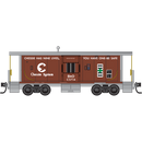 PREORDER Micro-Trains N 98302295 31’ Bay Window Caboose Runner Pack, Chessie System-B&O