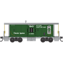PREORDER Micro-Trains N 98302295 31’ Bay Window Caboose Runner Pack, Chessie System-B&O
