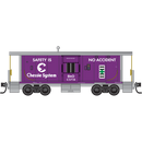 PREORDER Micro-Trains N 98302296 31’ Bay Window Caboose Runner Pack, Chessie System-B&O