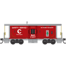PREORDER Micro-Trains N 98302296 31’ Bay Window Caboose Runner Pack, Chessie System-B&O