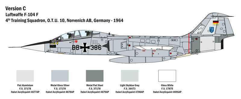 Italeri 2509 - SCALE 1 : 32 TF-104 G Starfighter