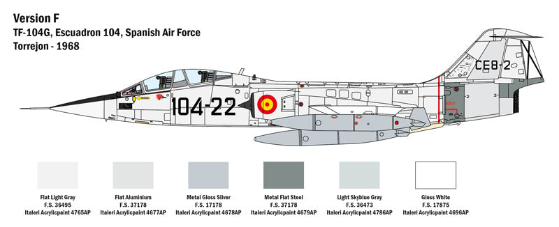 Italeri 2509 - SCALE 1 : 32 TF-104 G Starfighter