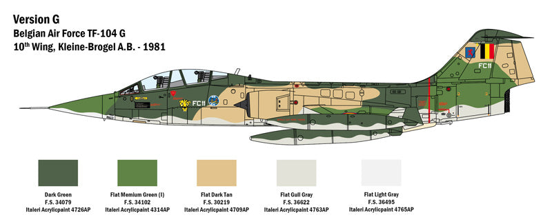 Italeri 2509 - SCALE 1 : 32 TF-104 G Starfighter