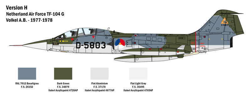 Italeri 2509 - SCALE 1 : 32 TF-104 G Starfighter