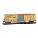 Micro-Trains N 02544443 Weathered 50' Rib Side Boxcar, Chesapeake & Ohio ex-Railbox
