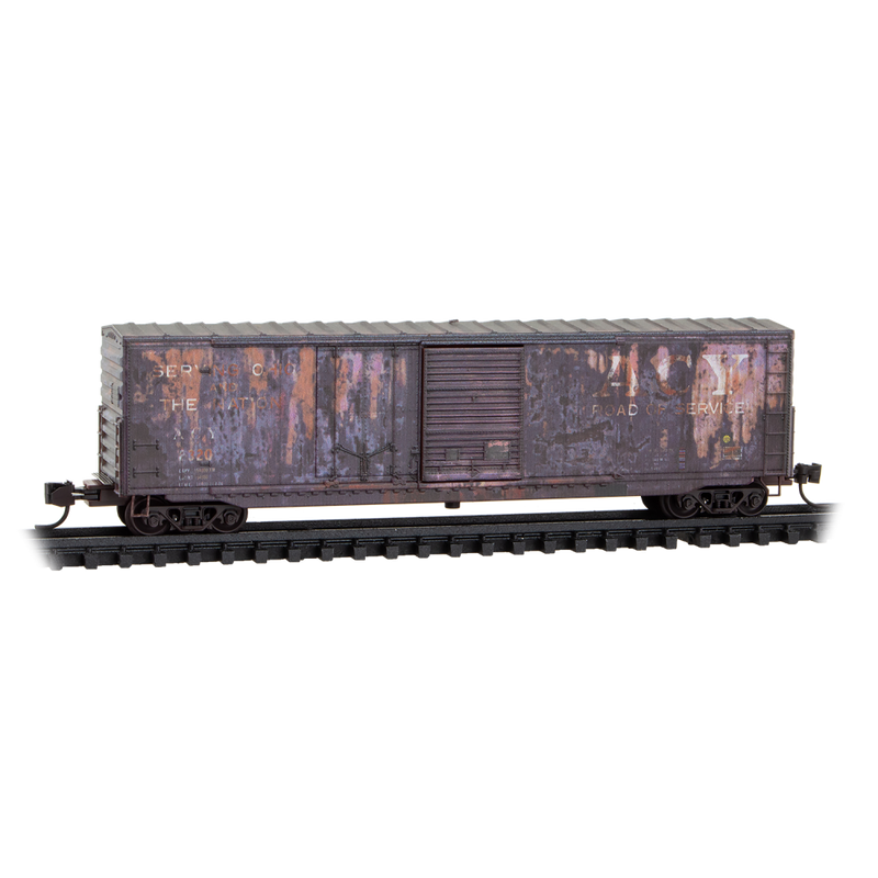 Micro-Trains N 07644530 Weathered 50' Standard Boxcar, Akron Canton & Youngstown