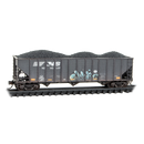 Micro-Trains N 98305104 Weathered 100-Ton 3-Bay Open Hoppers, Norfolk Southern