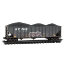 Micro-Trains N 98305104 Weathered 100-Ton 3-Bay Open Hoppers, Norfolk Southern