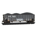 Micro-Trains N 98305104 Weathered 100-Ton 3-Bay Open Hoppers, Norfolk Southern