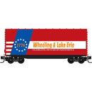 PREORDER Micro-Trains N 10100824 40' Hy-Cube Boxcar, Freedom Train Wheeling & Lake Erie