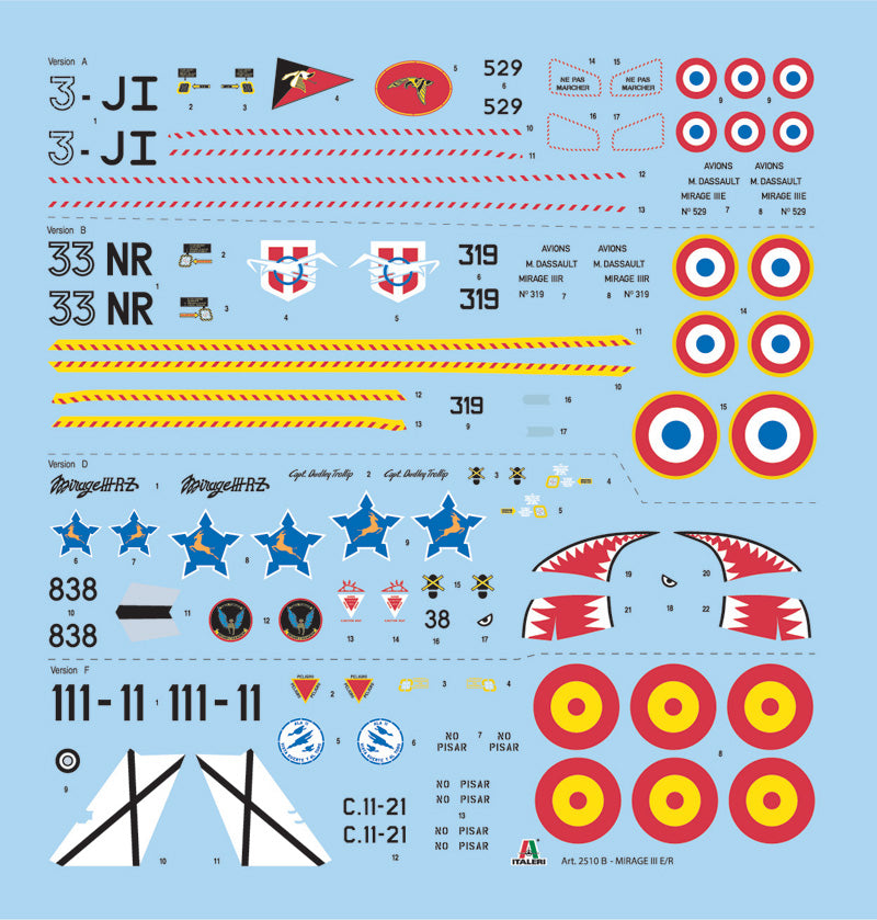 Italeri 2510 - SCALE 1 : 32 MIRAGE III E/R