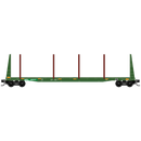 PREORDER Micro-Trains N 98302294 61’ Bulkhead Flatcar, Montana Rail Link Easter Egg Bulkhead (4-Pack)
