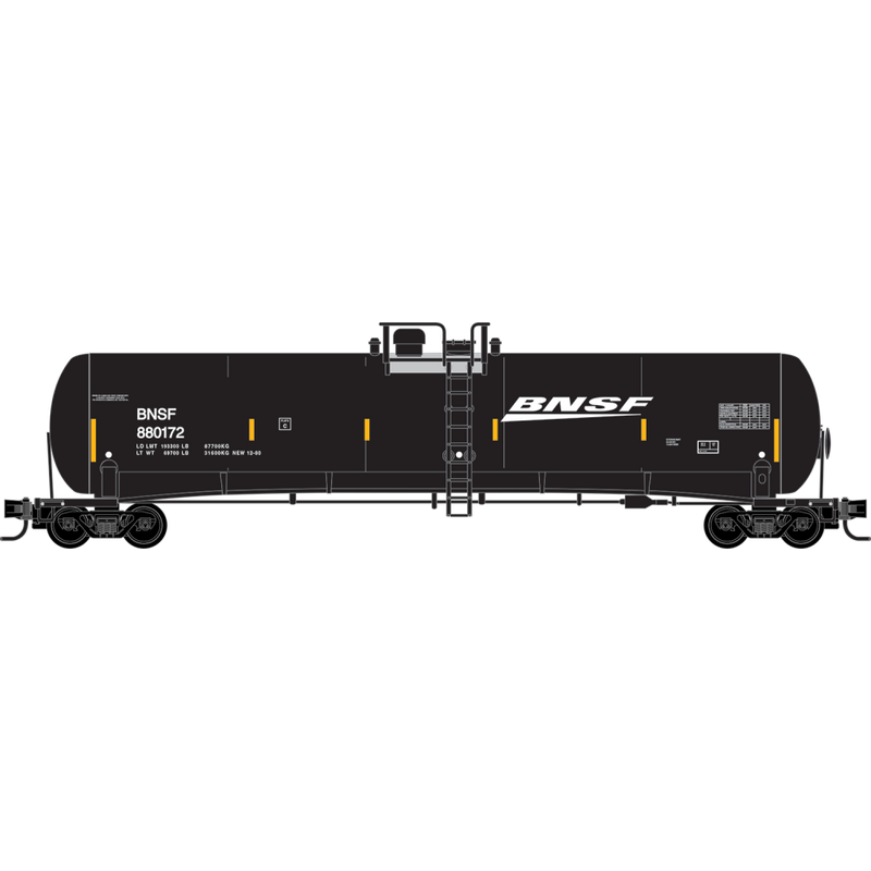 PREORDER Micro-Trains N 98300246 56’ General Service Tank Car Runner Pack, Burlington Northern Santa Fe