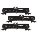 PREORDER Micro-Trains N 98300246 56’ General Service Tank Car Runner Pack, Burlington Northern Santa Fe