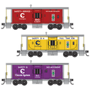 PREORDER Micro-Trains N 98302296 31’ Bay Window Caboose Runner Pack, Chessie System-B&O