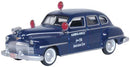 Oxford Diecast 87DS46005 1946-1948 Desoto Suburban Sedan - Assembled -- Junction City Ambulance (blue), HO