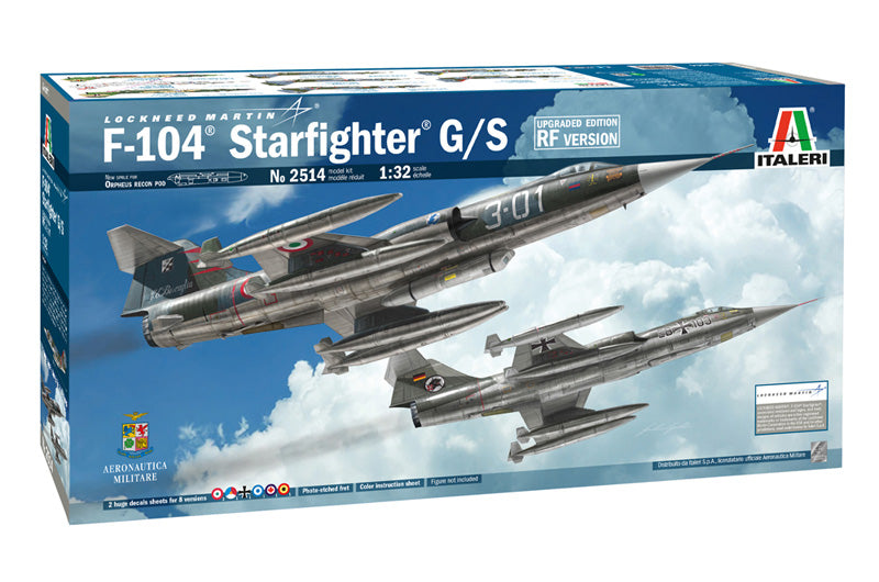 Italeri 2514 - SCALE 1 : 32 F-104 STARFIGHTER G/S - Upgraded Edition RF version