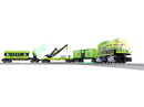 Lionel O 2523010 Area 51 Train Set with Locomotive, Flat Car, Box Car, and Caboose