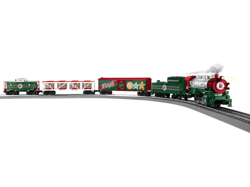 PREORDER Lionel O 2523120 LionChief 0-8-0 Christmas Freight Set, Peppermint Railroad | 319.99