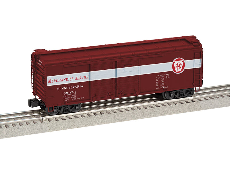 PREORDER Lionel 2-526141 O Pennsylvania Railroad X31A 40' Double-Door Boxcar - 3-Rail - Ready to Run -- Pennsylvania Railroad