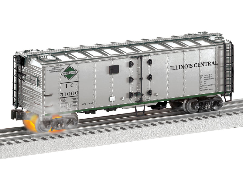 PREORDER Lionel 2-526330 O Steel Reefer with Hotbox Effects - 3-Rail - Ready to Run -- Illinois Central