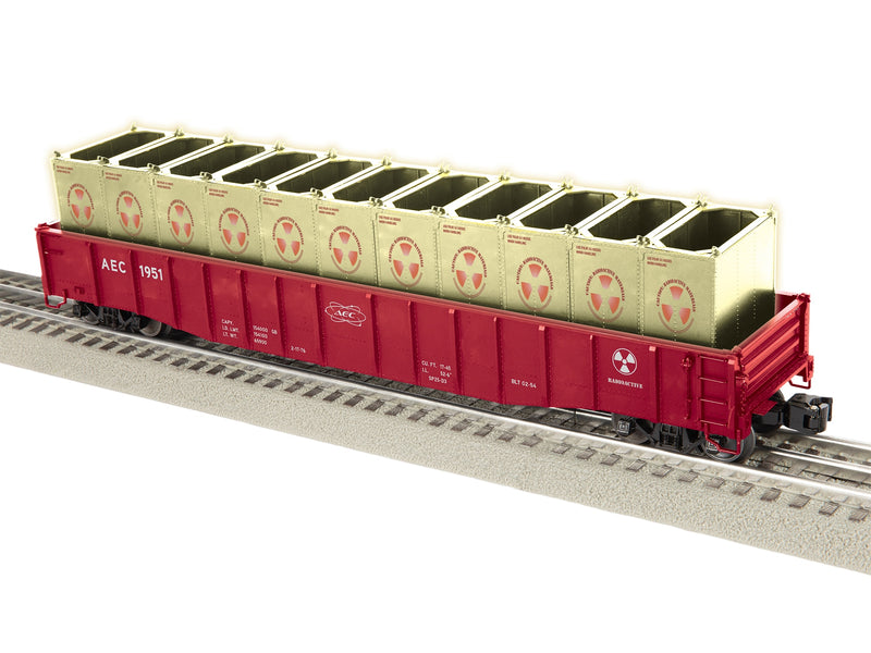 PREORDER Lionel O 2526570 PS-5 Gondola with Cannisters, AEC