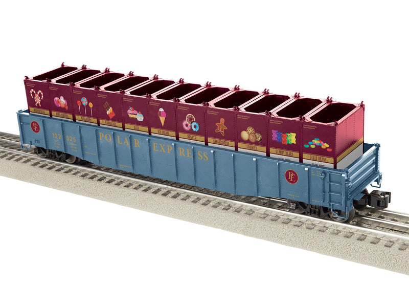 PREORDER Lionel O 2526580 PS-5 Gondola with Cannisters, Polar Express