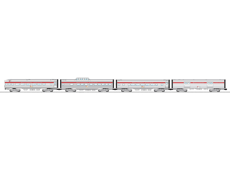 PREORDER Lionel O 2527740 15" Aluminum Passenger Car, Southern Pacific (4-Pack) | 989.99