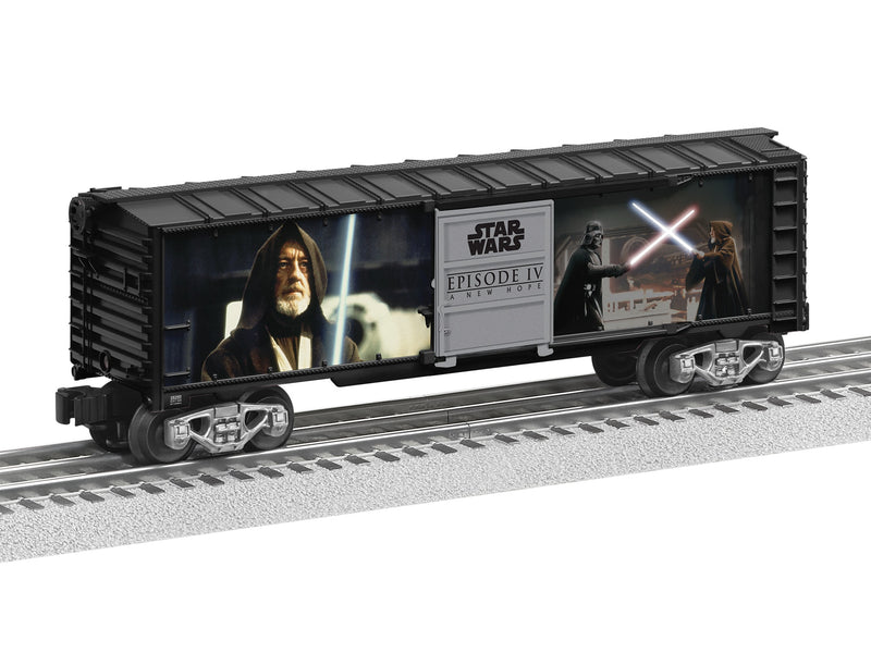 PREORDER Lionel O 2528260 Star Wars Lightsaber Series Illuminated Boxcar, Darth Vader vs Obi-Wan Kenobi | 134.99