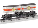 PREORDER Lionel O 2528700 Flatcar with Piggyback Trailers, Whispering Rails | 107.99