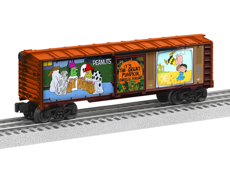 PREORDER Lionel O 2528800 Illuminated TV Boxcar, Peanuts It's The Great Pumpkin Charlie Brown | 134.99